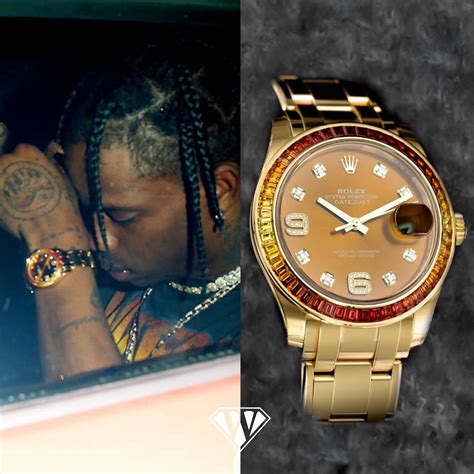 travis scott rolex rainbow|travis scott watches.